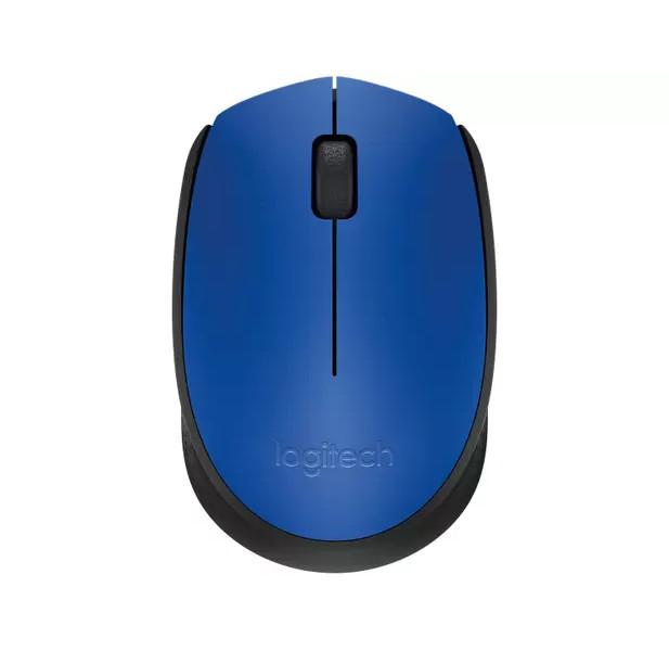 Mouse sem Fio Logitech Óptico 1000DPI M170 3 Botões Azul