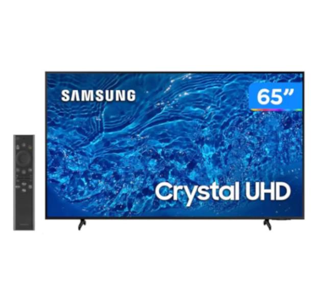 Smart TV 65" 4K Crystal UHD Samsung UN65BU8000 VA Wi-Fi Bluetooth Alexa Google Asistente 3 HDMI