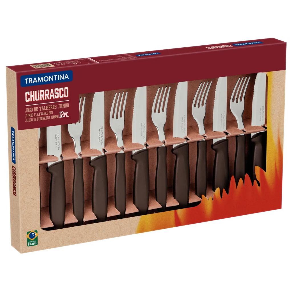 Kit Churrasco Tramontina Plenus Jumbo - 12 Peças