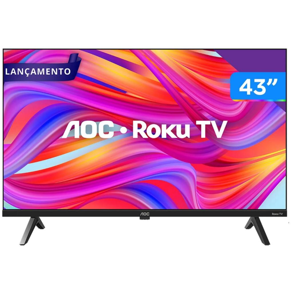 Smart TV 43" Full HD DLED AOC 43S5045/78G VA Wi-Fi 3 HDMI 1 USB
