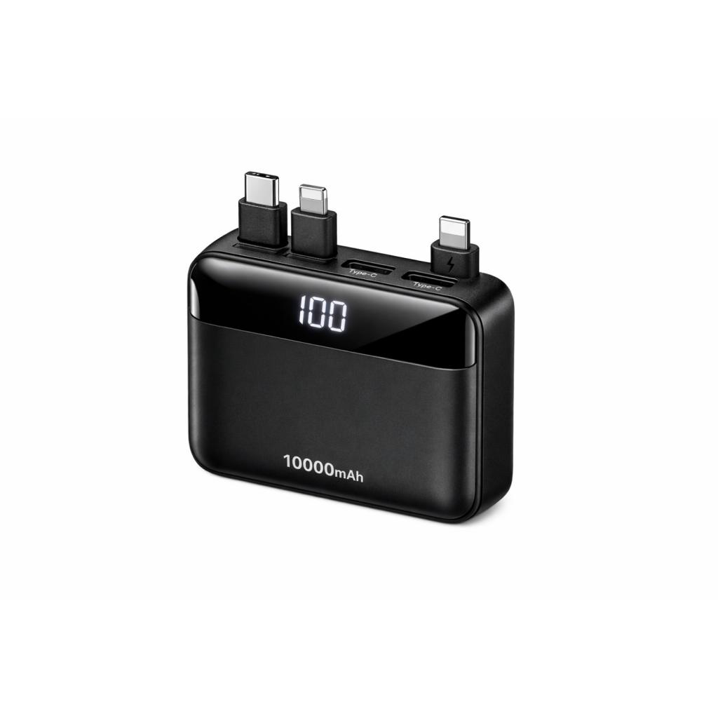Carregador Portátil Mini Power Bank 10000mAh Com 02 Saídas Tipo-C - Lightning Carregador Portátil Mini Power Bank 10000mAh Com 02 Saídas Tipo-C - Lightning
