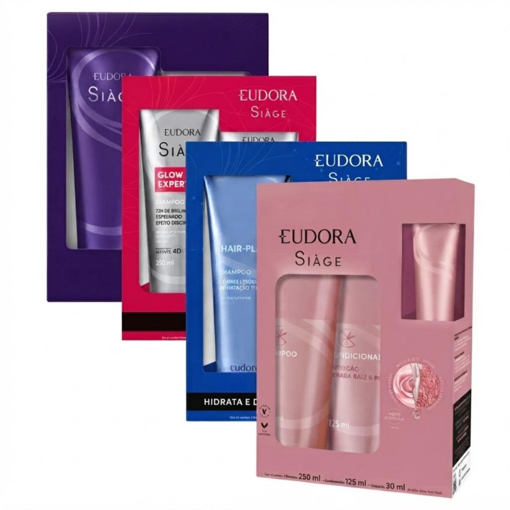 O Eudora Siàge Kit Especial Shampoo + Condicionador Glow Expert Hair-Plastia Vale a Pena? O Eudora Siàge Kit Especial Shampoo + Condicionador Glow Expert Hair-Plastia Vale a Pena?